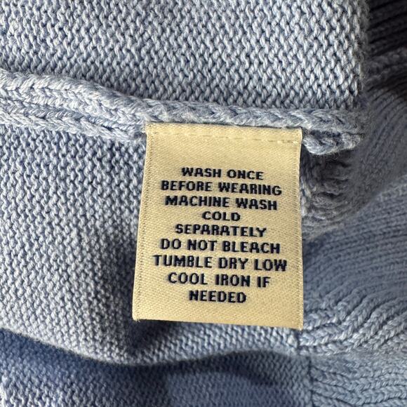 ROWM Mens XX-Large Sweater Ombré Crew Neck Long Sleeve Long Sleeve Cotton Blue - Picture 4 of 6